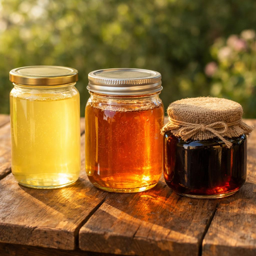 miody w słoikach