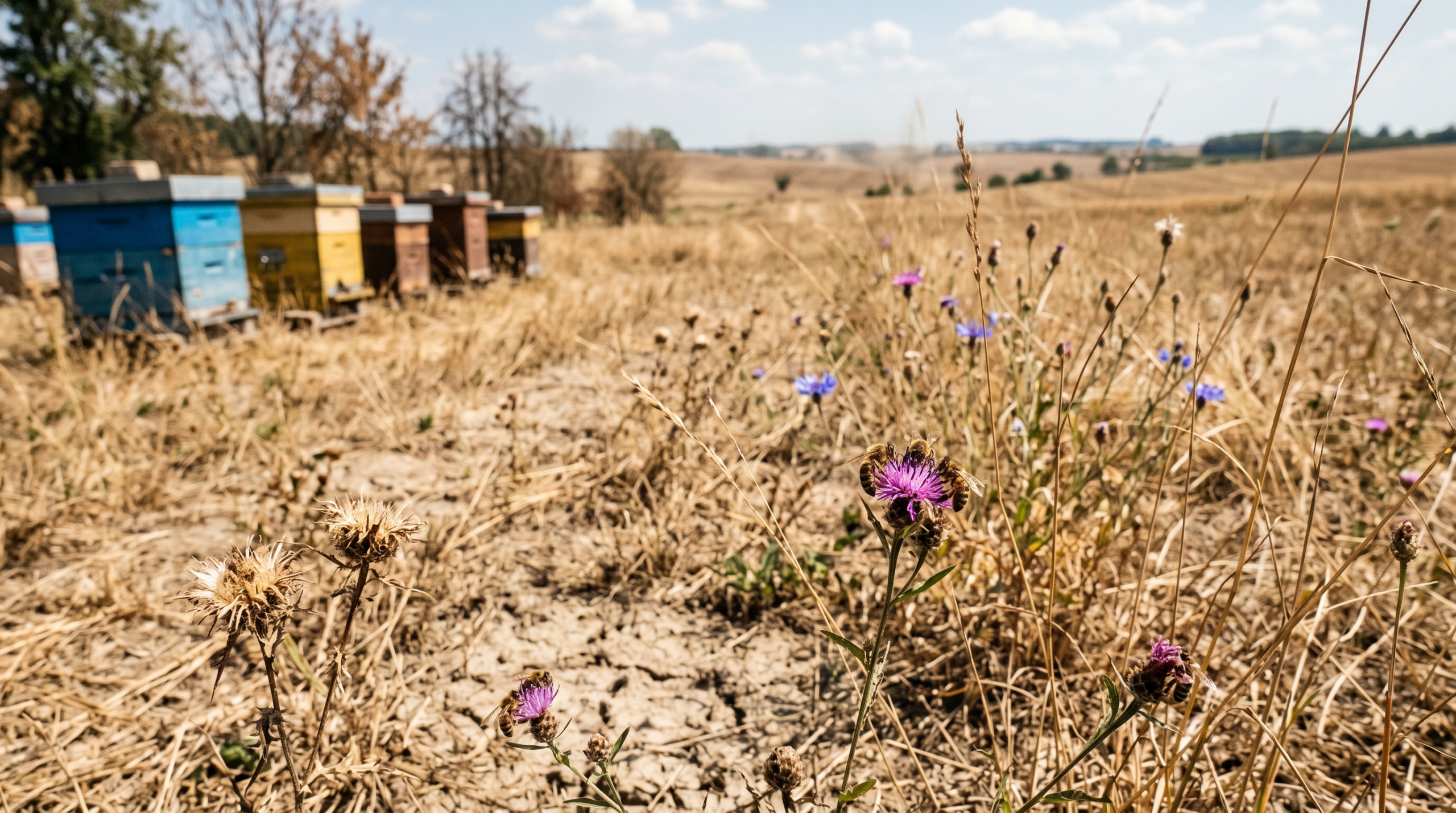 susza upał zmiana klimatu zagraża pszczołom